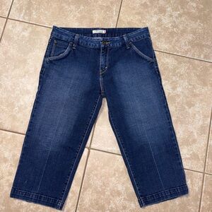 Levi's Dark Blue Women's Capri